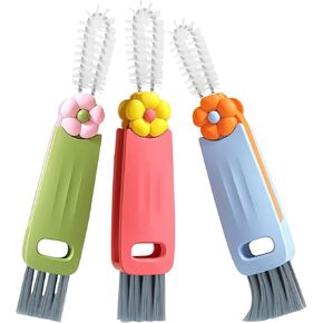 3 in 1 Cup Lid Cleaning Brush, Portable Cup Cleaner Brush, 2024 New Water Bottle Cleaner Brush, 3 in 1 Multifunctional Cleaning Brush for Home Kitchen Cleaning Tools（3PCS）