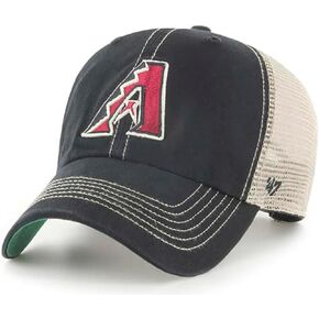 '47 MLB Trawler Team Color Mesh Trucker Clean Up Adjustable Hat, Adult One Size Fits All (Chicago Cubs - Blue)