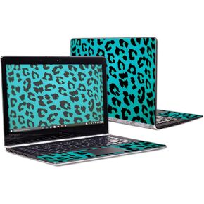 MightySkins Skin Compatible with Lenovo Yoga 900 13.3" Screen wrap Cover Sticker Skins Teal Leopard