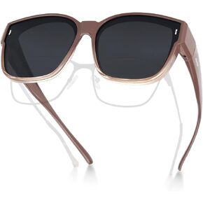Meeloog Large Polarized Fit Over Glasses Sunglasses For Women Men, Oversized Trendy Square Shades For Driving Riding MST0110
