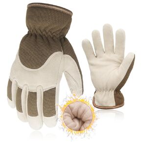 HANDLANDY Insulated Work Gloves, Thermal Winter Gloves Waterproof for Men Women, Warm Cold Weather Gloves