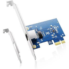 Gigabit Ethernet PCIe Network Card - 10/100/1000Mbps, Network Adapter for PC,RJ45 LAN Card, Supports Win10/11, Linux, Mac OS, Realtek RT8111H, with Driver Support