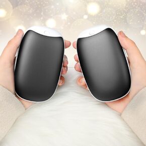 2 Pack Hand Warmers Rechargeable, 8000mAh Electric Portable Pocket Hand Warmer/Power Bank, Great for Outdoor Sports, Hunting, Golf, Camping, Warm Gifts for Women, Men