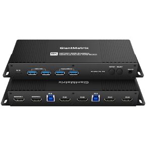 Kvm Switches HDMI 2 Computers 2 Monitors EDID Emulator 4k 144Hz Extended Display HotKey Switching kvm Switch hdmi edid 1440p 120hz 144hz hdmi 2.1 kvm Switch edid Dual Monitor