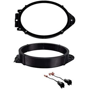 6x9 Inch Front Door Car Speaker Install Adapter Bracket Mount Plates with Speaker Wire Connectors -Made for Chevrolet: 2019-2024 Blazer, 2018-2023 Traverse, 2018-2024 Equinox
