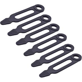 ATV Gun Rack Rubber Snubbers,Gun Holder Track Rubber Snubber Straps for Gun Rack & Flex Grip Utility Holder, Series 6 Packs