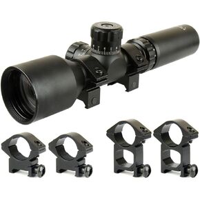 TACFUN 3-9x42 Long Eye Relief Scope with Weaver/Picatinny Ring