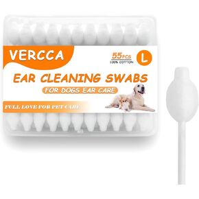 Dog Ear Cleaner - Dog Ear Infection Treatment Gourd-Shaped Swabs, Cotton Buds for Dog Cat Ear Cleaner Tool Cotton Sticks Safer Cleaning of Your Pet's Ears Canal