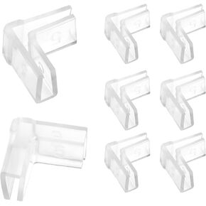 Clear Color Fish Fish Tank Edges Protector Fish Tank Corner Protectors 5mm Aquarium Accessories for Fish Tank,8 Pack
