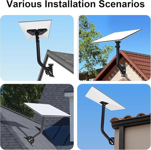 مجموعة أدوات التثبيت على الحائط من الجيل 3 القابلة للتعديل: حامل طويل على الحائط متوافق مع حامل السقف Starlink V3 مع محول أنابيب Starlink Gen 3 in Kuwait