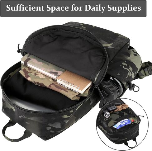 PETAC GEAR 14L Daypack Outdoor EDC Backpack Lightweight Tactical Range Pack Travel Hiking waterproof Daypacks (MC) in Kuwait