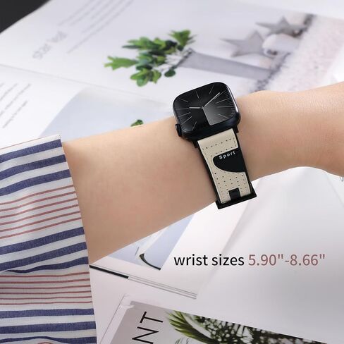 Band Compatible with Apple Watch Band 38mm 40mm 41mm 42mm 44mm 45mm 49mm,Top Leather Silicone Sports Band Wristband for iWatch Ultra SE Series 9/8/7/6/5/4/3/2/1 in Kuwait