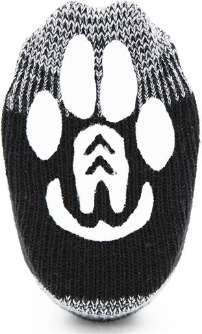 Power Paws Greyhound Edition Reinforced Foot Dog Socks, Black Grey, L, Fits 70-95 pounds in Saudi Arabia
