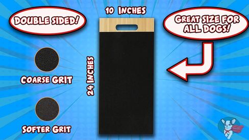 لوح خدش أظافر الكلاب - 10 × 24 × 0.5 بوصة - العناية بالأظافر بدون خوف - لوح صنفرة مزدوج الجوانب - مناسب لجميع الكلاب in Saudi Arabia