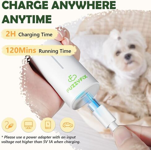 Dog Grooming Kit with LED Light, 4 in 1 Pet Clippers for Cordless Electric Cat Paw Trimmer Dog Nail Grinder, Professional Grooming Supplies for Cat Matted Hair and Small Dogs Thick Coats in Saudi Arabia