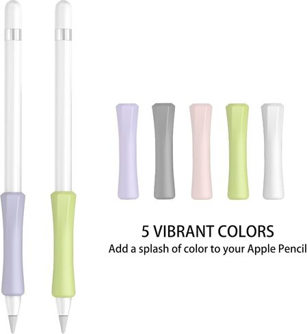 قبضة سيليكون سائلة لقلم Apple Pencil، عبوتان من مقابض أقلام ipad ipad المريحة المتوافقة مع الجيل الأول والثاني وUSB-C وPro، ملحقات جديدة 2024 لقلم Apple Pencil (أخضر نعناعي ولافندر) in Saudi Arabia