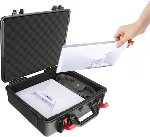 Starlink Mini Case,Hard Case fits Starlink Mini Dish Kit,with Shock Proof Sponge,Water Proof Grade IP67,Precision Cut Foam Protects Starlink Mini,Compatible Starlink Mini Dish and Accessories in Saudi Arabia