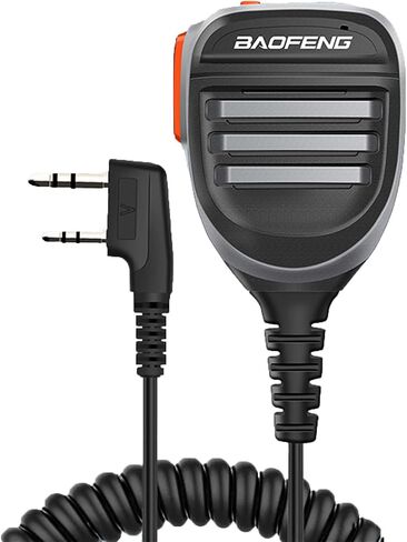 BAOFENG Mic,Radio Mic Reinforced Cable and Rain Shoulder Handheld Compatible UV-5R BF-F8HP 5RM UV-21R K5PLUS GM-15 Pro UV-5G Plus GM-5RH UV-17R TD-H3 TD-H8 UV-K5 in Saudi Arabia