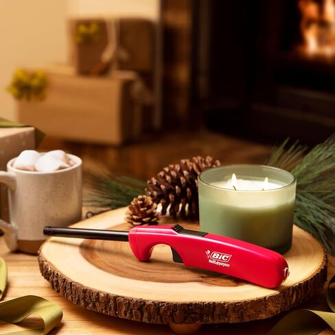BIC Multi Purpose Lighter with Long Metal Wand, Classic Collection, Great Lighter for Candles, Grills and Fireplaces, 10 Count Pack of Lighters in Saudi Arabia