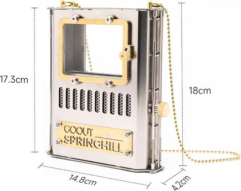 GOOUT SPRINGHILLkerosene lantern Oil Lantern Ironing stove Hanging ironing stove Camping Stove Outdoor Iron Stove, Fireplace, Barbecue, Silvery with Refill in Saudi Arabia