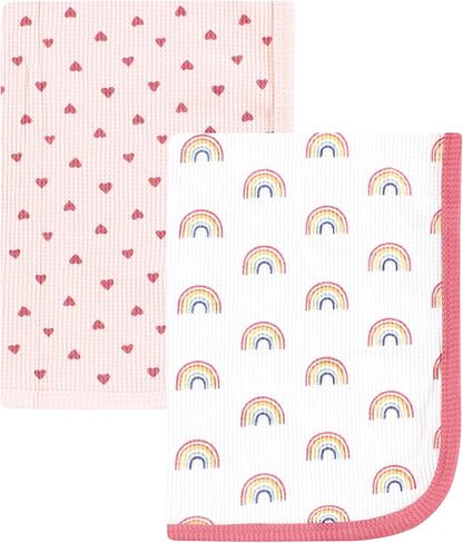 Hudson Baby Unisex Baby Thermal Receiving Blanket 2pk, Basic Camo, One Size in Saudi Arabia