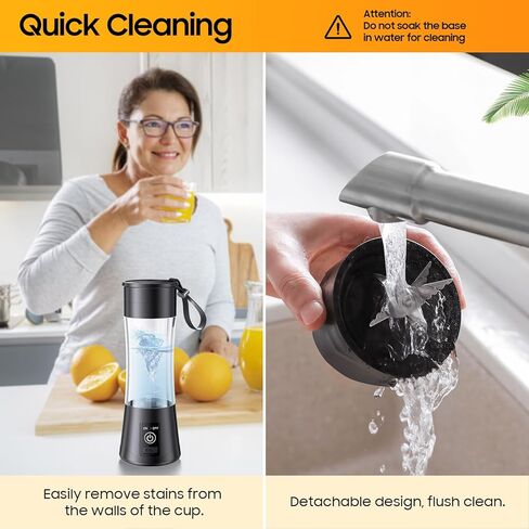Portable Blender Personal Size Blender - Blender for Shakes and Smoothies, Mini Blender with 380Ml Travel Cup, Suit for Kitchen, Travel, Gym in Saudi Arabia