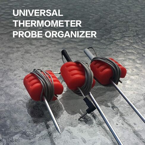 Universal Slicon Pot Clip/Cup Clip for Temperature Probe of Deep Fryer,Candy Pot, Probe Organizer (Pack of 2) in Saudi Arabia
