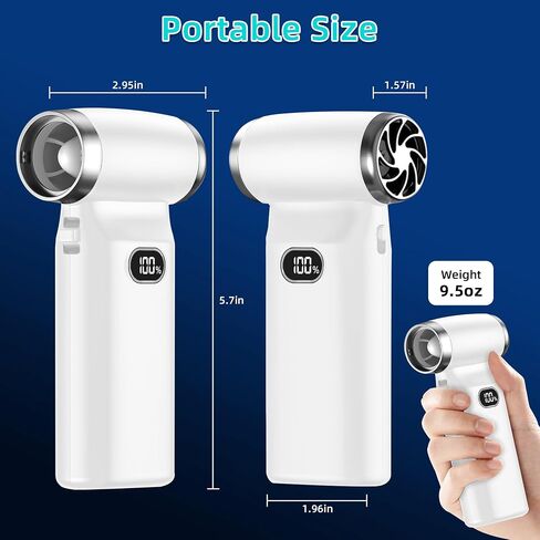 Compressed Air Duster Adjustable Wind Speed, 110000RPM 6000Mah Electric Air Duster, Replace Compressed Air Can, Rechargeable in Saudi Arabia