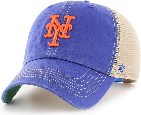 '47 MLB Trawler Team Color Mesh Trucker Clean Up Adjustable Hat, Adult One Size Fits All (Chicago Cubs - Blue) in Saudi Arabia