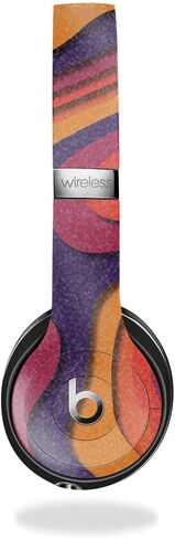 Glossy Glitter Headphone Skin Compatible with Beats Solo 3 Wireless - Magenta Pour - Premium 3M Vinyl Protective Wrap Decal Cover - Easy to Apply | Crafted in The USA by MightySkins in Kuwait
