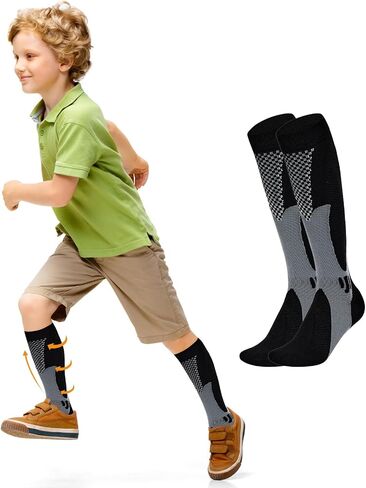 Youth Soccer Socks Boys Baseball Socks Compression Knee High Socks Cycling Athletic Socks Kids for Adult in Saudi Arabia