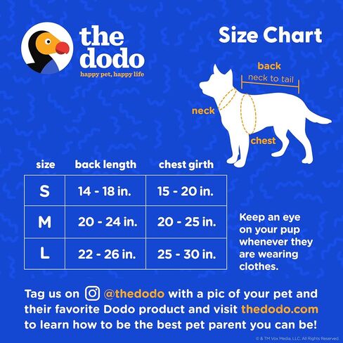 The Dodo Pastel Colorblock Hoodie for Dogs, Size Medium; Everyday Apparel for Dogs, Cute Dog Sweatshirt, Cute Clothes for Dogs, The Dodo for Dogs Collection in Saudi Arabia