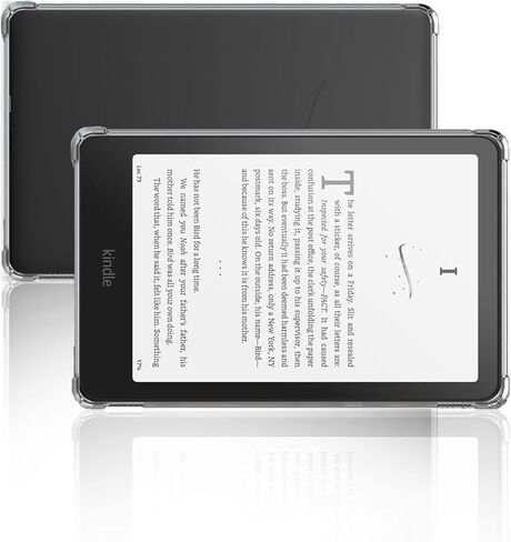 Case for All-New Kindle Paperwhite/Colorsoft 7 Inch 2024,WUNIAK Design for Kindle Paperwhite 12 Generation,Thin Slim Lightweight Scratch Proof,Durable Protection Silicone Rubber TPU Cover (Clear). in Saudi Arabia