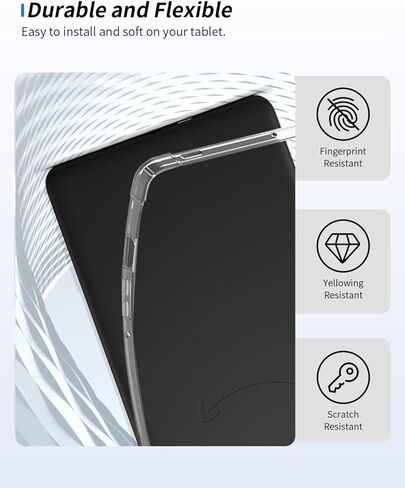 Case for All-New Kindle Paperwhite/Colorsoft 7 Inch 2024,WUNIAK Design for Kindle Paperwhite 12 Generation,Thin Slim Lightweight Scratch Proof,Durable Protection Silicone Rubber TPU Cover (Clear). in Kuwait