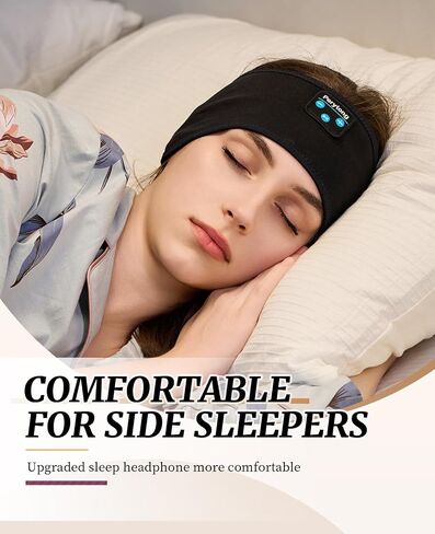 Sleep Headphones Headband, Wireless Sleeping Earbuds Earphones Sweat Resistant with Ultra-Thin HD Stereo Speaker, Bluetooth 5.2 for Workout Running Cool Gadgets Unique Gifts for Men Women in Kuwait