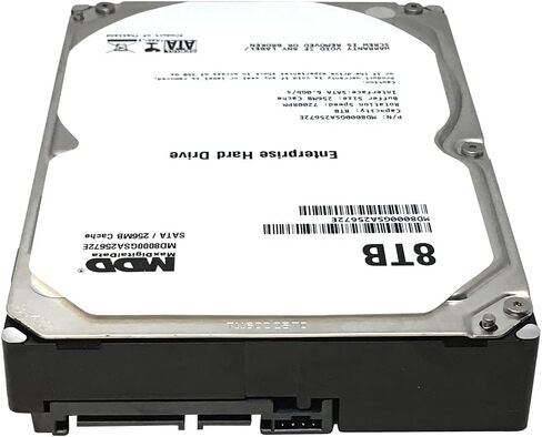 MaxDigitalData (MD6000GSA12872E) 6TB 7200RPM 128MB Cache SATA 6.0Gb/s 3.5-inch Internal Hard Drive (Enterprise Grade) - 3 Years Warranty (Renewed) in Saudi Arabia