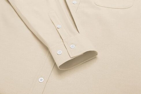 COOFANDY Men's Linen Shirts Casual Button Down Long Sleeve Beach Shirt with Pocket in Saudi Arabia