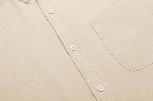 COOFANDY Men's Linen Shirts Casual Button Down Long Sleeve Beach Shirt with Pocket in Saudi Arabia