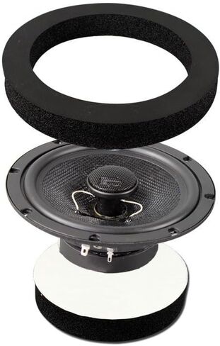 4 عبوات من حلقات إسفنجية لسماعات السيارة مقاس 6 بوصات و6.5 بوصات و6.75 بوصات حلقات سريعة مانعة للالتصاق وحواجز إسفنجية عازلة للصوت لسماعات باب السيارة مكونة من مجموعة مكونة من مكونات صوت ستيريو باس وعزل الصوت in Kuwait