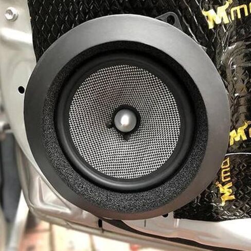 4 عبوات من حلقات إسفنجية لسماعات السيارة مقاس 6 بوصات و6.5 بوصات و6.75 بوصات حلقات سريعة مانعة للالتصاق وحواجز إسفنجية عازلة للصوت لسماعات باب السيارة مكونة من مجموعة مكونة من مكونات صوت ستيريو باس وعزل الصوت in Kuwait