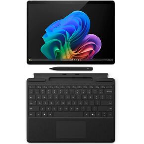 Microsoft Surface Pro 11 Bundle, 13" Copilot+ PC with Black Pro Keyboard & Slim Pen, AI Tablet Essential Bundle for Surface Pro 11, 16GB RAM, 256GB SSD, Win 11 Pro