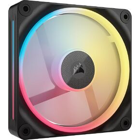 CORSAIR iCUE Link LX120-R RGB 120mm PWM Reverse Fans – Triple Fan Kit – Low-Noise, CORSAIR Magnetic Dome Bearing, Dual Light Loops, CORSAIR QuikTurn Screws, Zero RPM Mode – Black