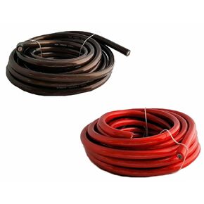 IMC Audio 8 Gauge AWG CCA Power Ground Wire Cable (10ft Black & 10ft Red) Welding Wire, Battery Cable, Automotive RV Wiring, Car Audio Speaker Stereo 8 Gauge Power Wire 20 Feet Total