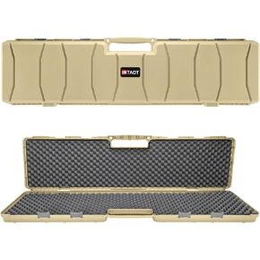 Eylar 48 Inch Intact Series Hard Shell Rifle Case, Lightweight and Durable Stacker Design with Foam