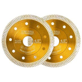 5Pcs Diamond Blade for Angle Grinder,Super Thin 4.5" Diamond Blade for Grinder,Chip-Free Cutting Tile Cutting Blade for Dry and Wet Cutting Porcelain Ceramic Granite Marble Tile.
