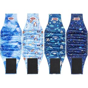 Washable Belly Bands for Male Dogs (Pack of 4), Dog Belly Band Male, Male Dog Diapers Reusable, Washable Dog Belly Wrap, Small