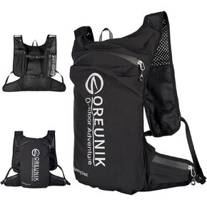 Running Vest Backpack,7L Lightweight Running Hydration Backpack,Adjustable Running Water Vest for Hiking Trail Running Cycling Race Marathon for Women Men,Running Essentials Gear Accessories