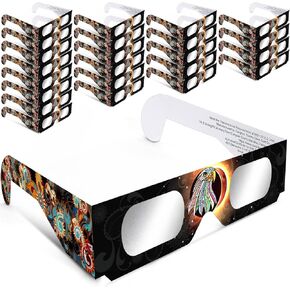 24P Solar Eclipse Glasses ISO 12312-2:2015(E) & CE Certified 2024 Approved Safe Shades for Direct Solar Eclipse Viewing Direct Sun Observation AAS Recommended List (Eagle)