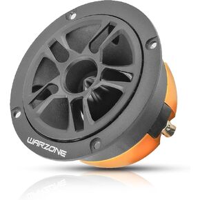 Warzone WZ37TW 3.71-Inch Super Tweeter Speaker, 4 Ohm, 1000W Max Power, 105dB Sensitivity, Titanium Diaphragm, CCAW Voice Coil for Pro Car Audio