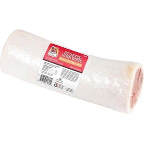 Stuffed Shin Bone Bacon and Cheese Flavor Dog Treat, 100% Natural, Long Lasting, 1 Large Bone 5-6 inches